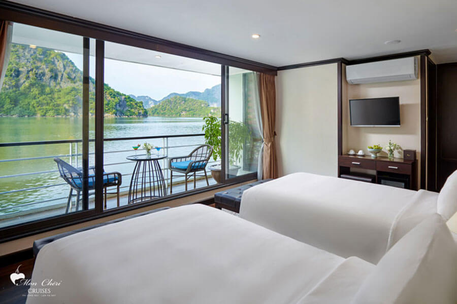 Elegance Suite Twin Balcony Halong Bay Muslim Cruise