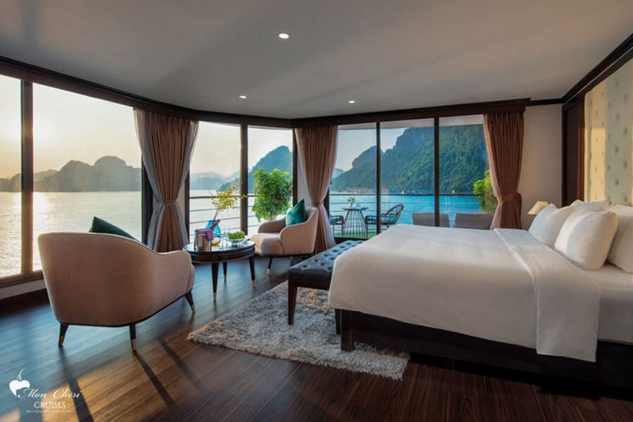 Mon Cheri Suite Terrace 2 Halong Bay Muslim Cruise