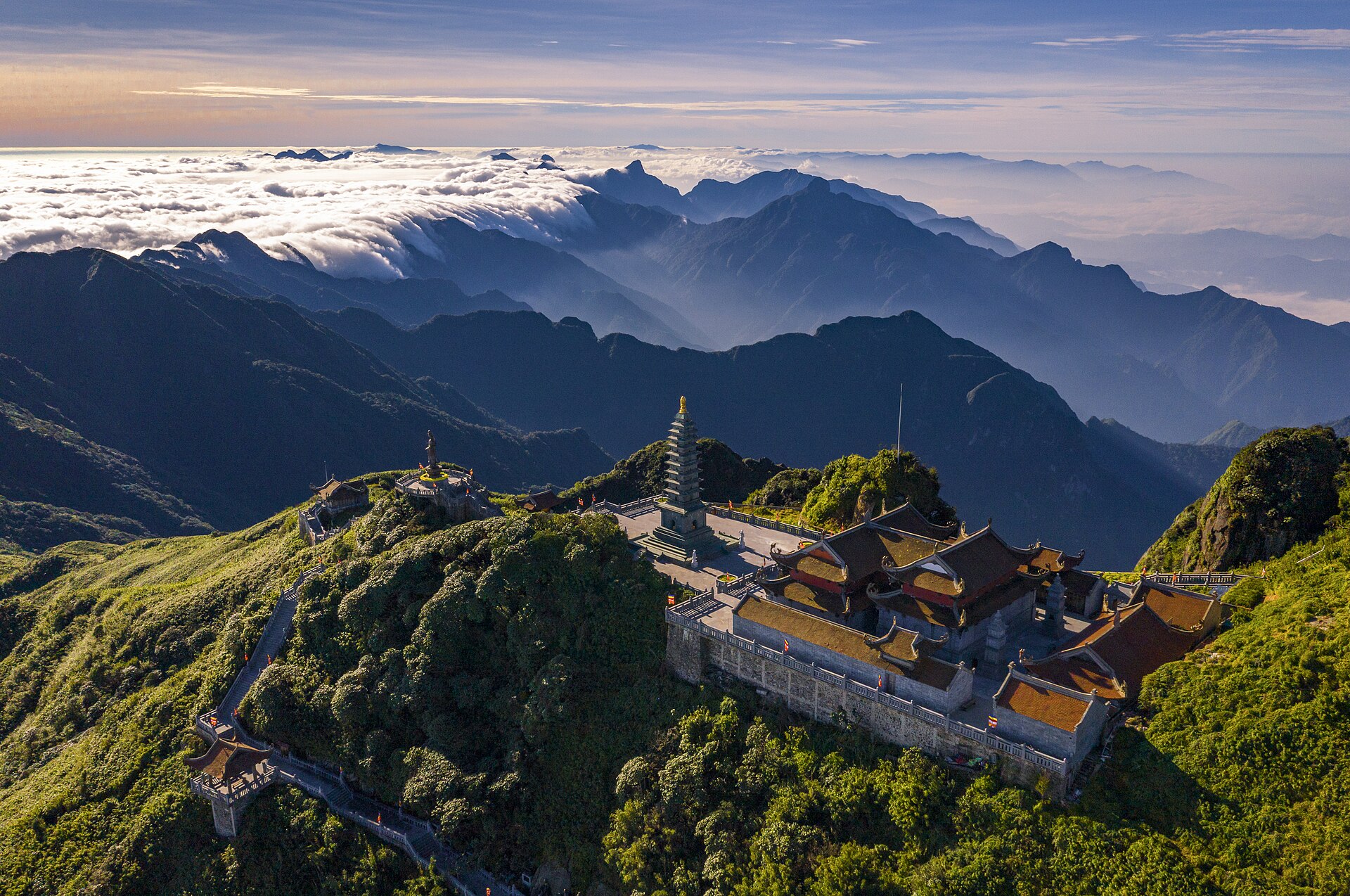 Fansipan Summit Pagodas above the Clouds