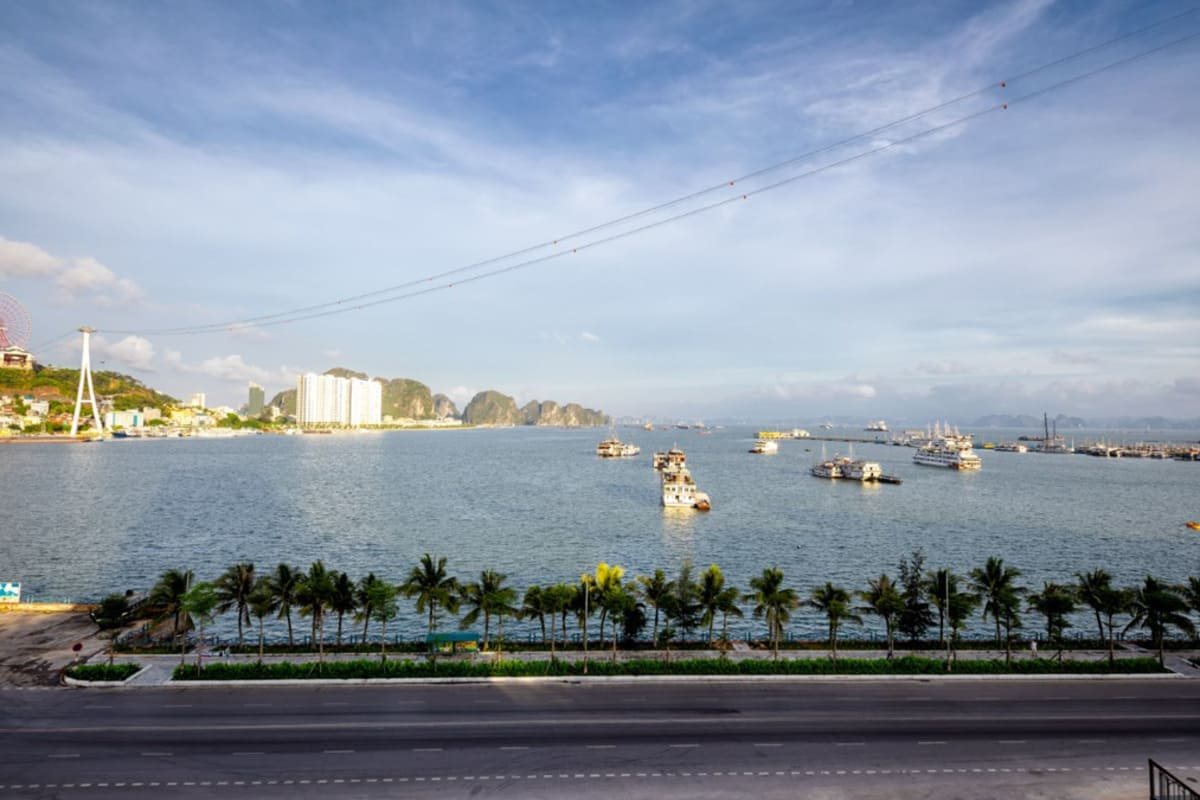 Ha Long Bay seen from Muong Thanh Grand Bai Chay