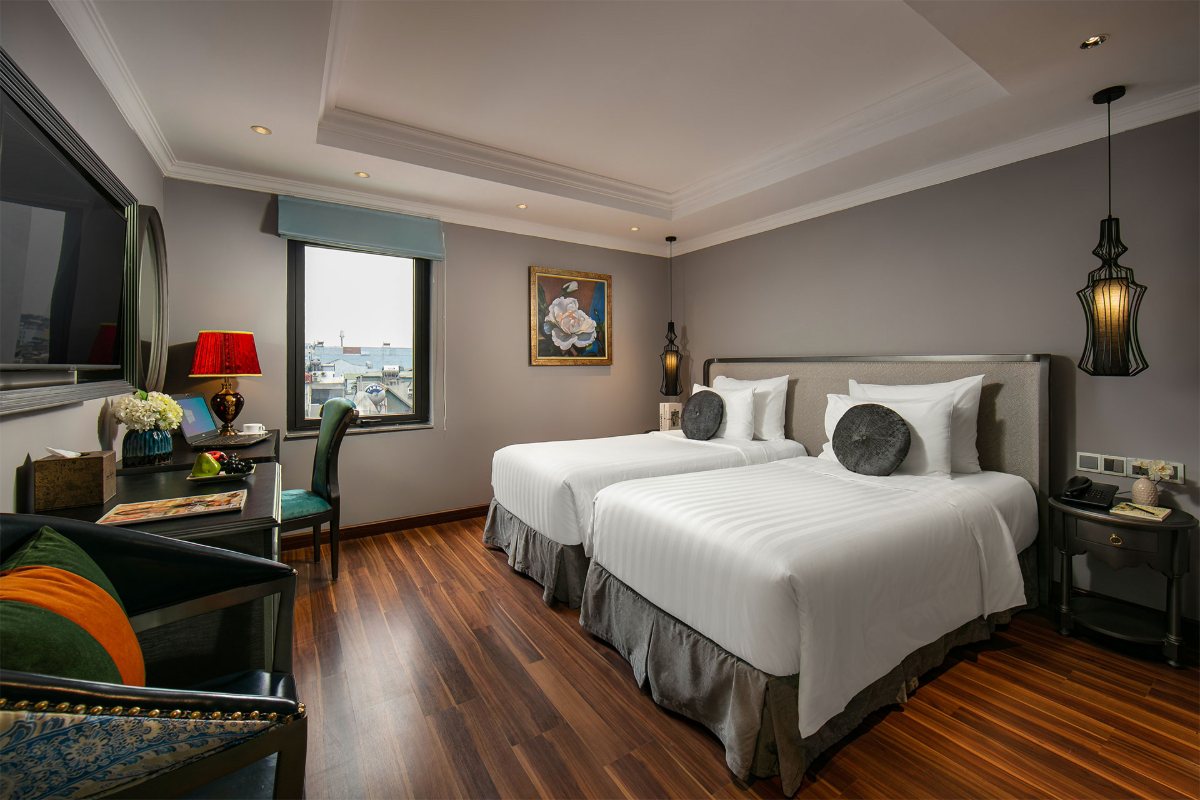 Twin room at Hanoi L'Heritage Hotel