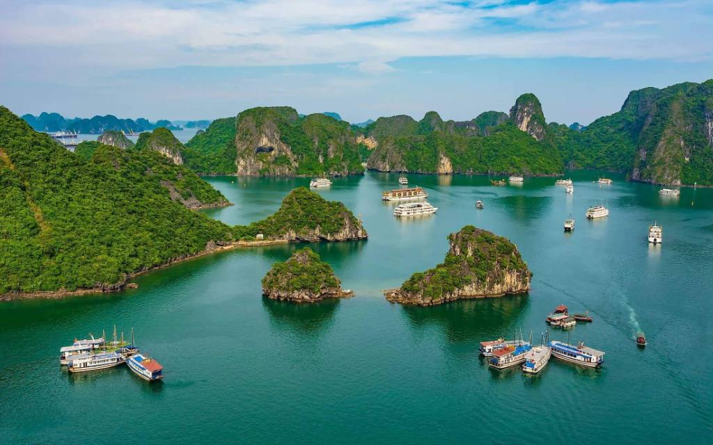 Lan Ha Bay Limestone Islands – Aerial View, Halong