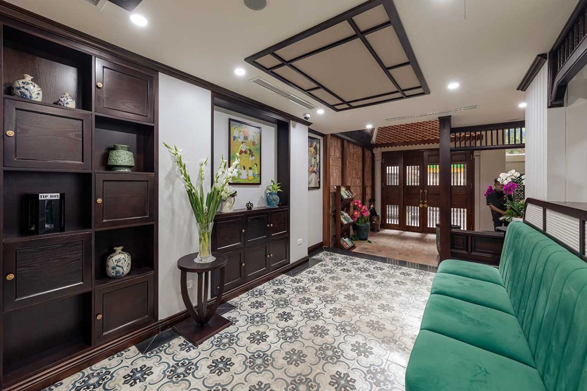Interior details at Lotusama Hanoi Hotel