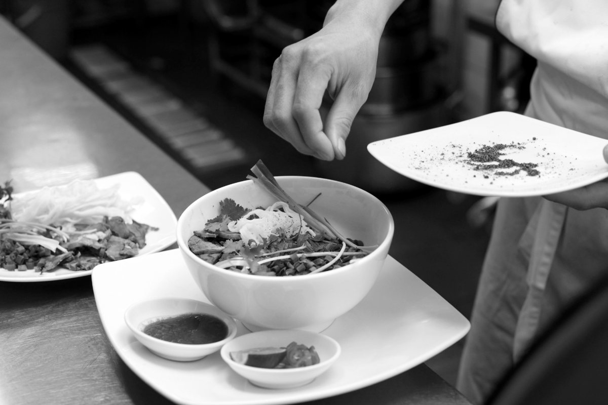 A bowl of Vietnamese pho at Mercure Hanoi La Gare