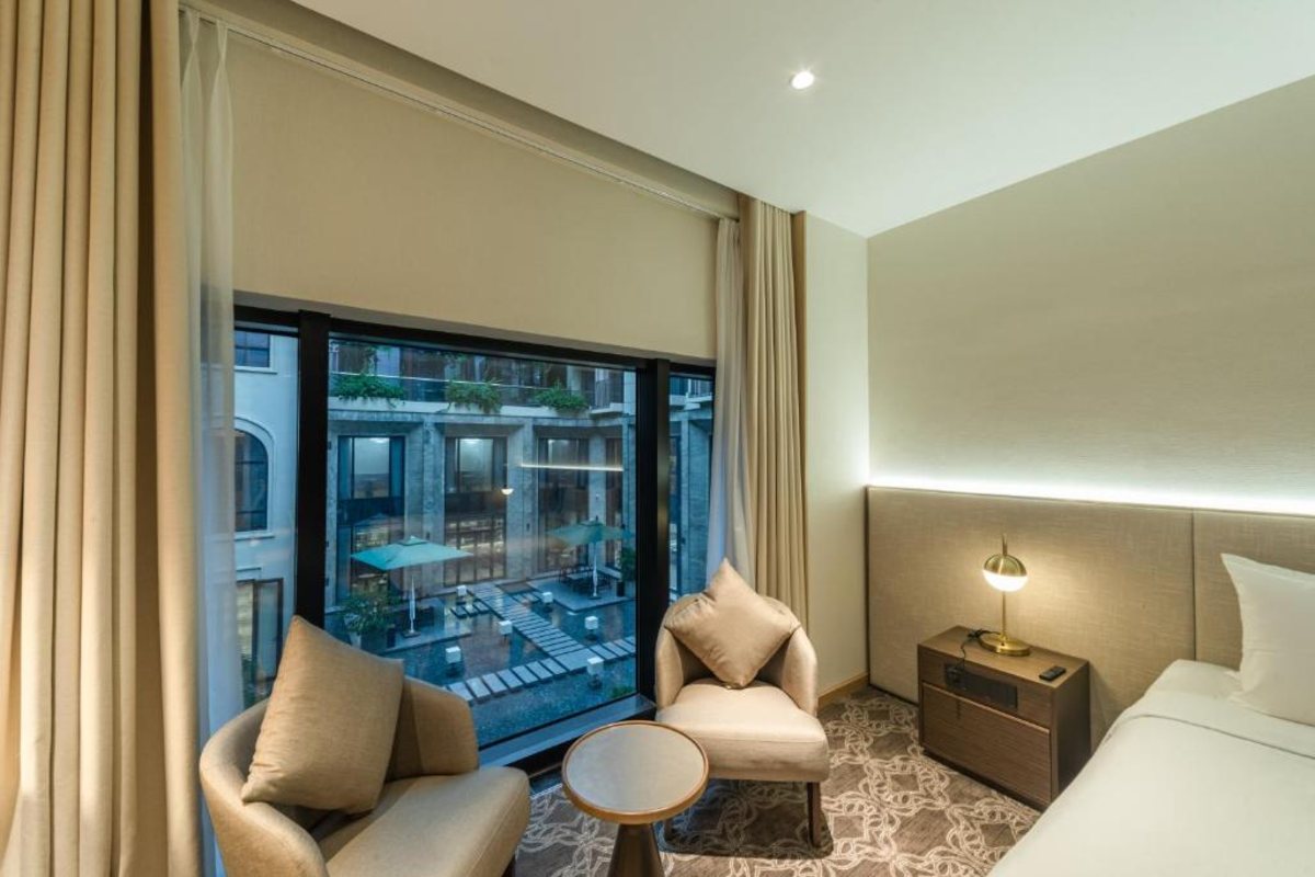 Superior Twin Room window at REY Hotel Hanoi