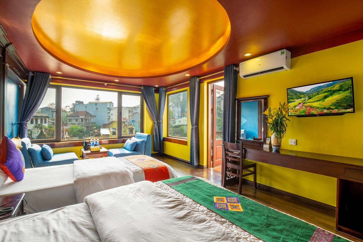 Family Room with Two Beds – Sapa House Hotel