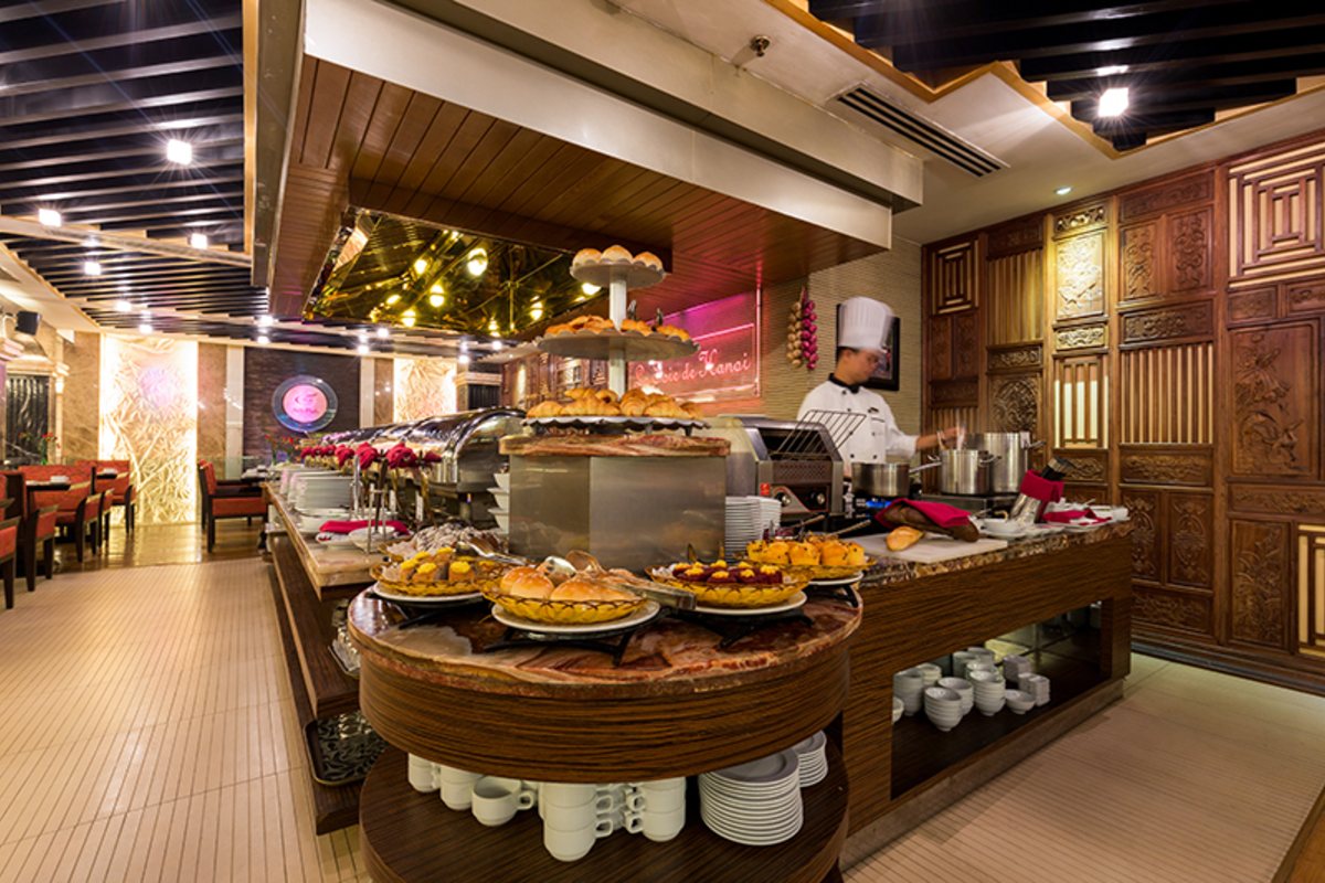Buffet counter at La Soie de Hanoi, Silk Path Hotel Hanoi