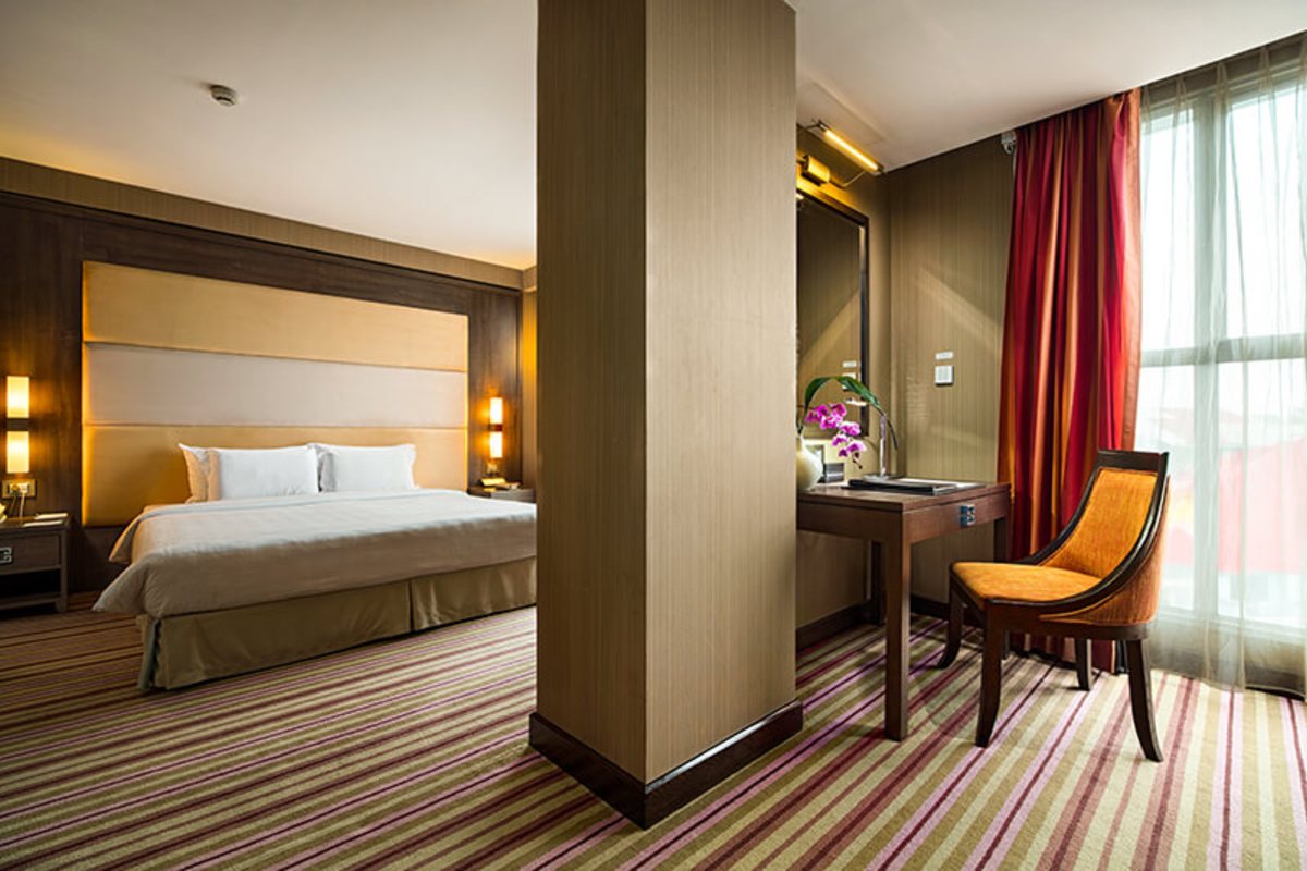 Premium Executive room window at Silk Path Hotel Hanoi